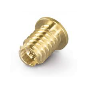 Amtec Quicksert Hex Flange Brass Insert M4 x 8mm, Pack of 100, 1438 504 0009