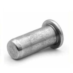 Rivkle Blind Rivet Nut M3 (For 1.5mm to 3mm), Flat Head Plain Closed, Steel, Pack of 100, 233 21 030 030