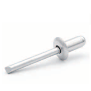 RIVQUICK® Blind Rivet 2.4mm (For 0.5mm to 2mm), Flat Head, Aluminum Body with Steel Mandrel, Pack of 100, 220 611 24040