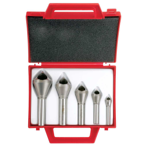 Bordo 5 Pce 10-30mm 90 Degree HSS Co5 Cross Hole Countersink Set, 3840-S