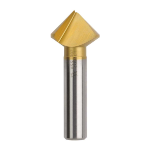 Bordo 25mm 90 Degree HSS Co5 TiN Coated Single Flute Countersink, 3852-25