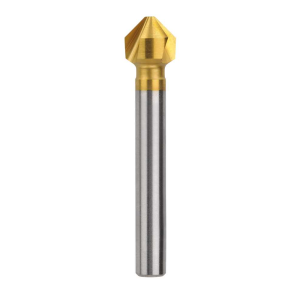 Bordo 10mm 90 Degree HSS Co5 TiN Coated Triple Flute Countersink, 3853-10