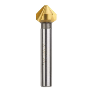 Bordo 14.4mm 90 Degree HSS Co5 TiN Coated Triple Flute Countersink, 3853-14.4