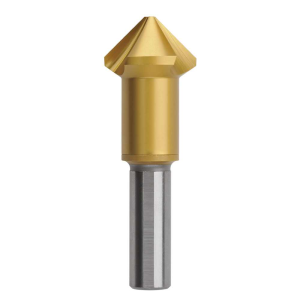Bordo 35mm 90 Degree HSS Co5 TiN Coated Triple Flute Countersink, 3853-35