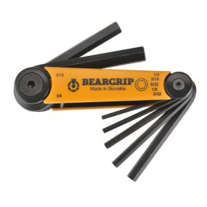 Beargrip Hex Key Pocket Set 7 piece 3/32"-3/8", BG-1292