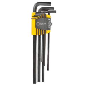 Beargrip Hex Key Swing Set 9 piece Long Fractional, BG-1446