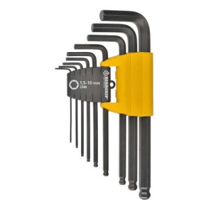 Beargrip Hex Key Swing Set Ball End 9 piece Long Metric, BG-2346L