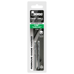 2000-1/16S, 1/16", Bordo Black Finish HSS Jobber Drill