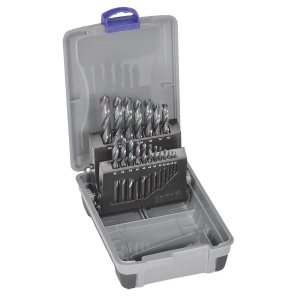 Bordo 19 Piece Black HSS Jobber Drill Set in ABS Plastic Case, 2003-M2