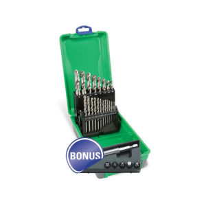 Bordo 21 Piece HSS Bright Finish Jobber Drill Set in ABS Plastic Case, 2006-F5/C3