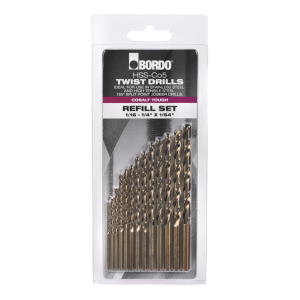 2010-F1S, 13 Piece HSS-Co5 Cobalt Drill Refill Set