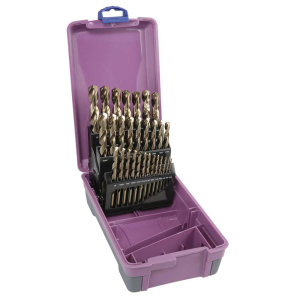2010-F3, 1/16-1/2", 29 Piece HSS Cobalt Drill Set ABS Case