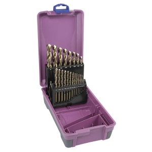 2010-F5, 1/16-1/2", 21 Piece HSS Cobalt Drill Set ABS Case