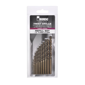 2011-M1S, Bordo 12 Piece HSS-Co5 Cobalt Drill Refill Set