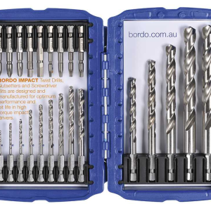 2206-S2, 23 Piece IMPACT Screwdriver Power Bit and 2.0-13.0mm HSS Hex Shank Twist Drill Set.