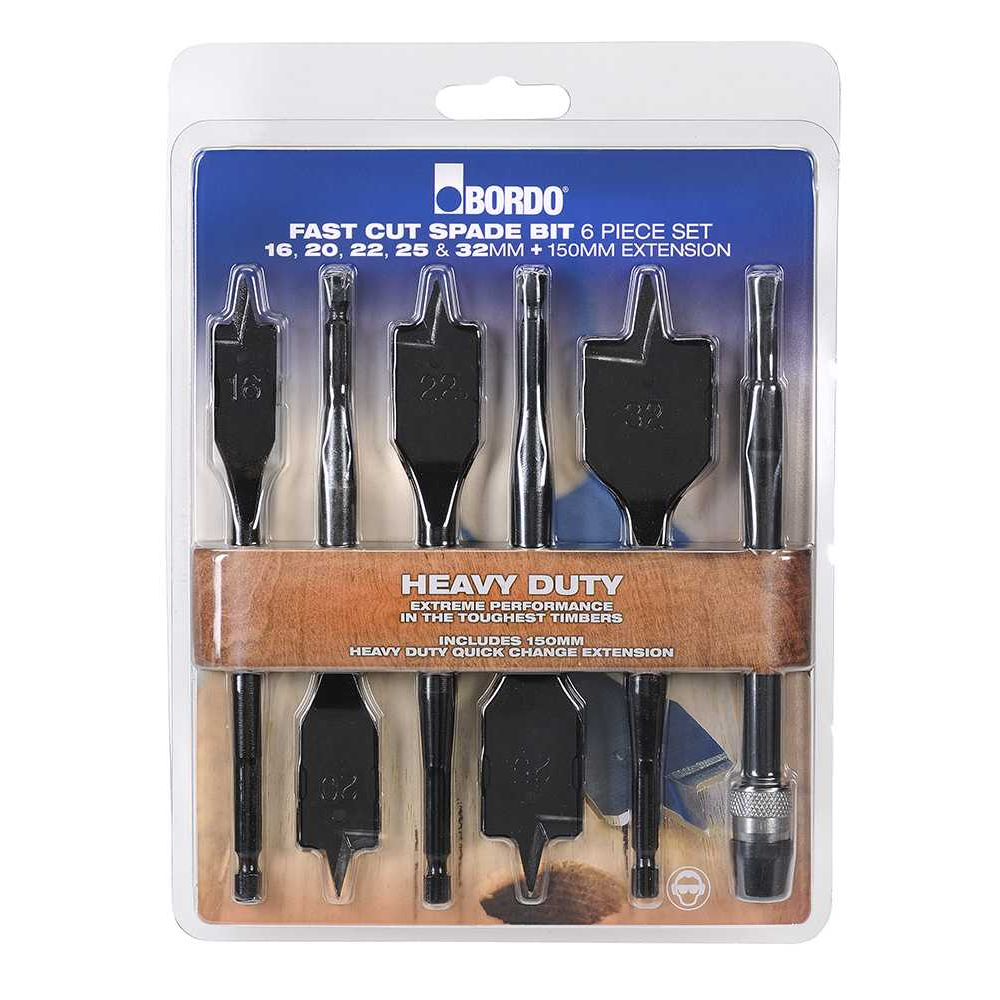 2670-S2, 16-32mm, 6Pce Spade Bit Set