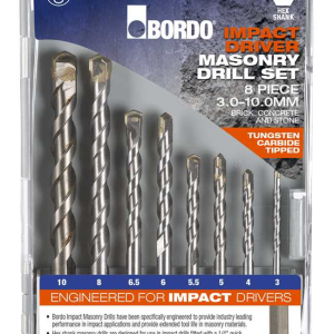 2534-S1, Tungsten Carbide Tipped Hex Shank Masonry Drill Set