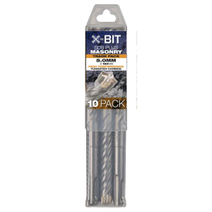 2538-5.00X160TP, 5 x 160mm, SDS Plus X-Bit Masonry Drill Trade Pack