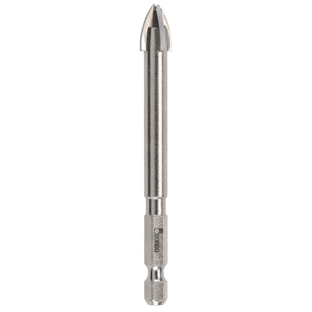 2552-10.00, 10.00mm, 4 Cutter Glass and Tile Drill Hex Shank