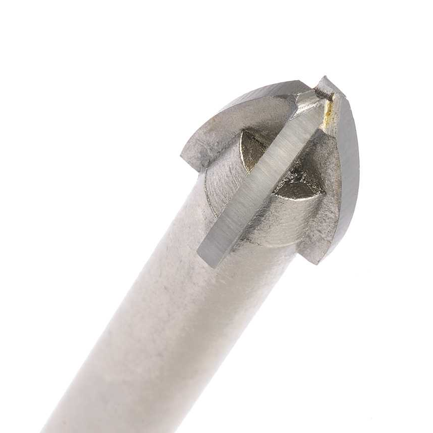 2552-10.00, 10.00mm, 4 Cutter Glass and Tile Drill Hex Shank - Image 2