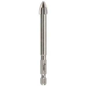 2552-5.00, 5.00mm, 4 Cutter Glass and Tile Drill Hex Shank