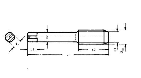 M8 HeliCoil Plus Roughing Tap 0140 108 3104 - Image 3
