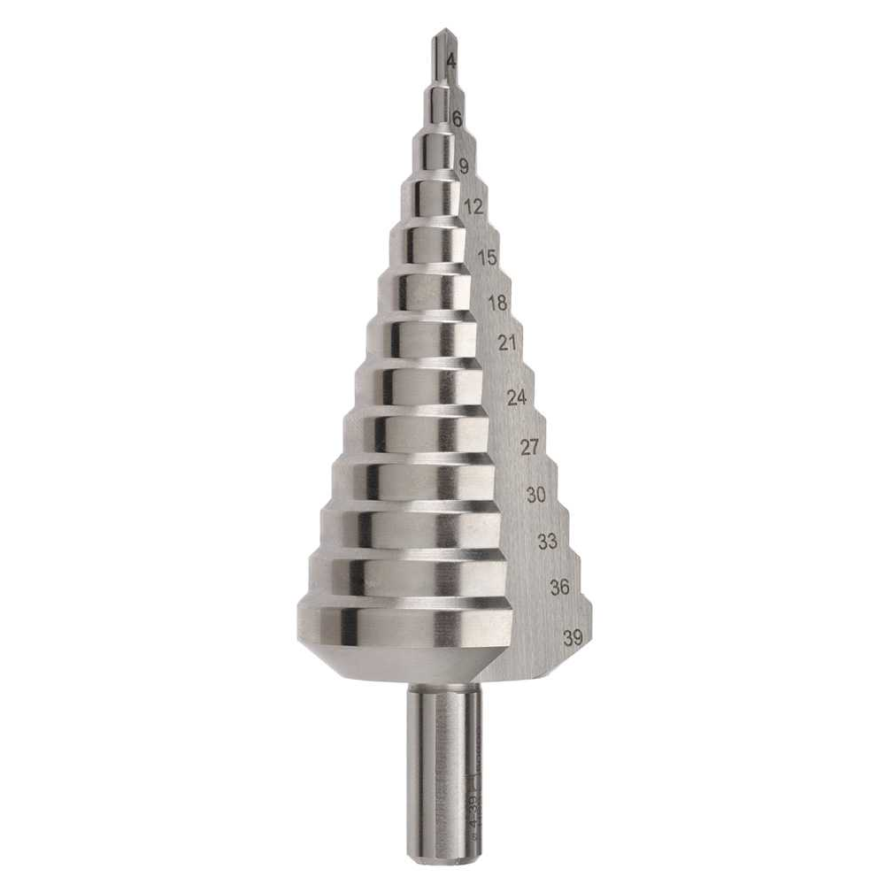 2600-M4, 4-39 x 2mm, Straight Flute HSS Step Drill