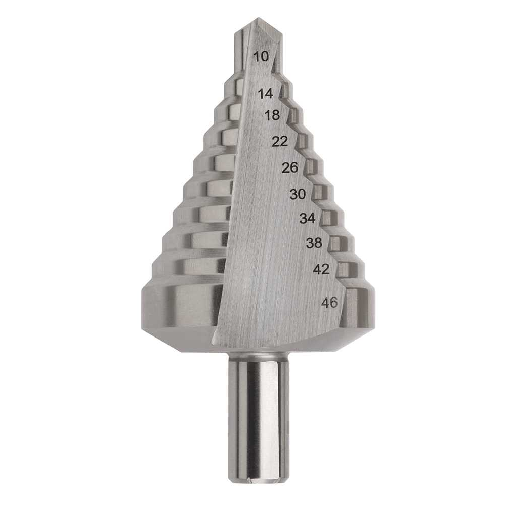 2600-M5, 10-46 x 4mm, Straight Flute HSS Step Drill