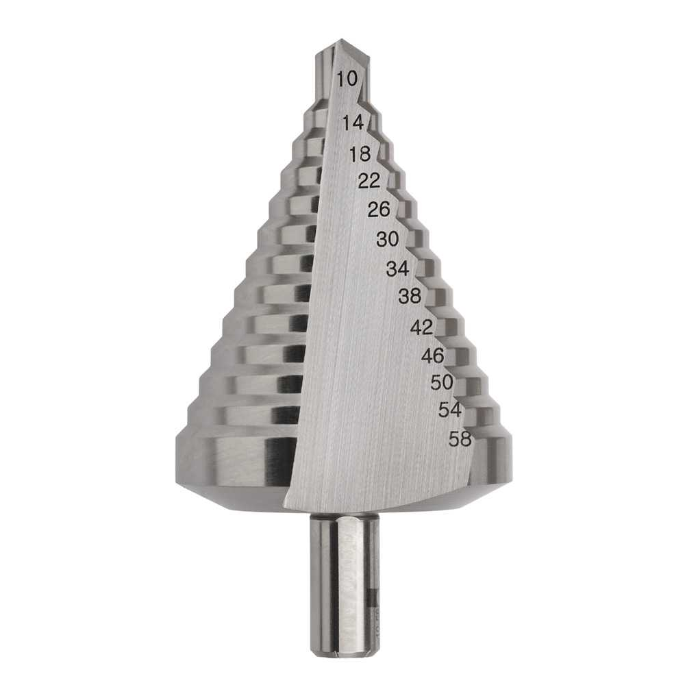 2600-M6, 10-58 x 4mm, Straight Flute HSS Step Drill