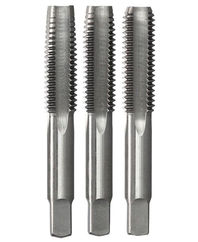 4228-1.1/8TS, 1-1/8" x 7, BSW Chrome Tap Set